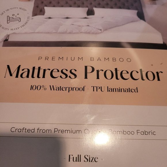 Waterproof Mattress Protector Bamboo Pad Cover Full Size Oeko-Tex Deep Pockets - Picture 4 of 6